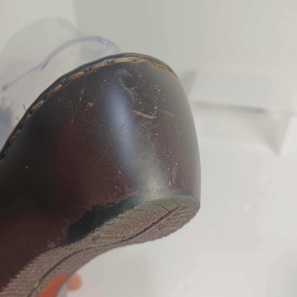 Born Brown Leather Thong Sandals Womens Size 9 Adjustable Buckle Comfort - Picture 8 of 11